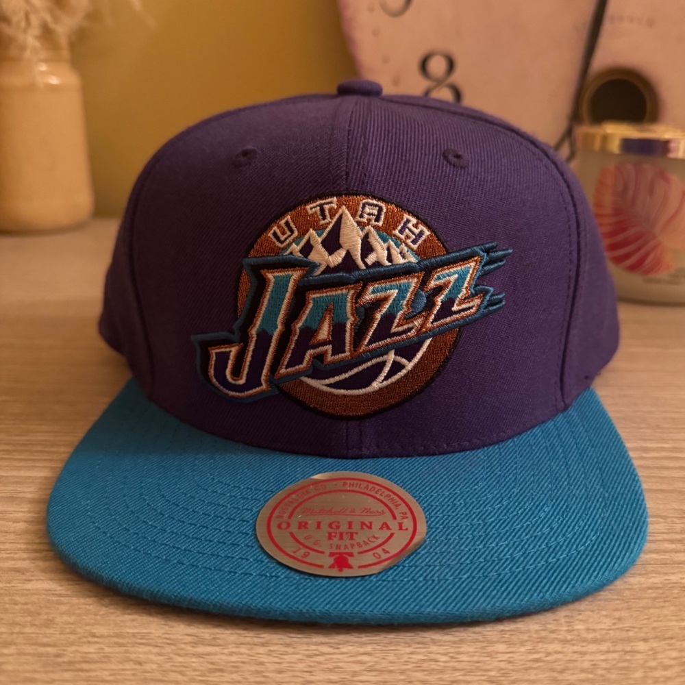Mitchell & Ness Utah Jazz Purple and Blue Cap